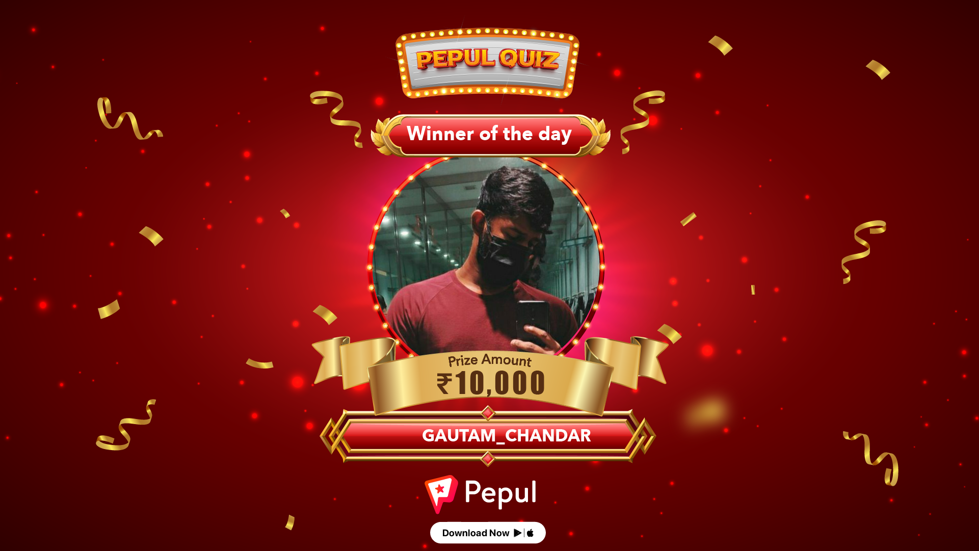 Pepul Quiz Winner (Gautam Chandar) – Testimonial