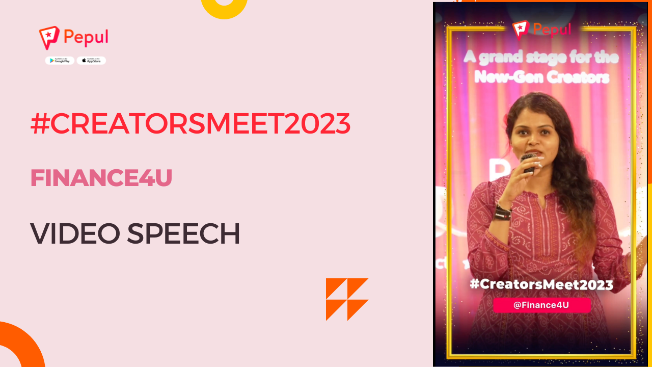 Meet Up 2023 for Social Media Content Creators, Finance4U Speech