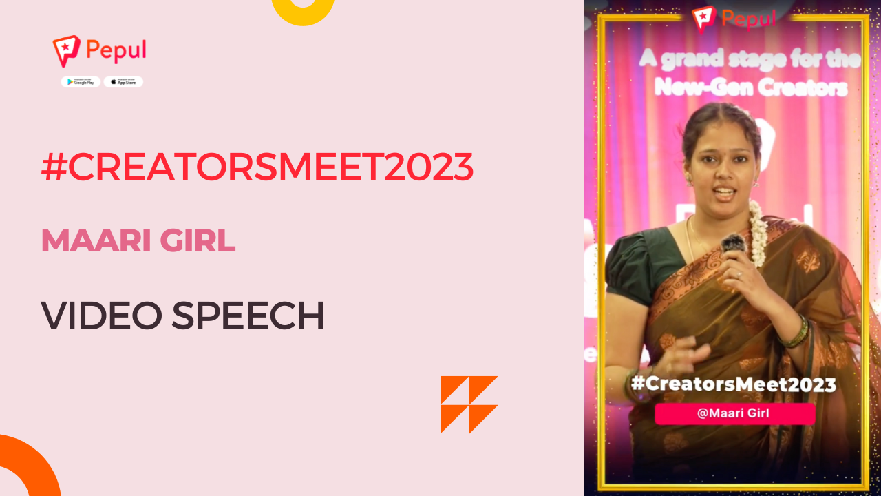 Meet Up 2023 for Social Media Content Creators, Maari Girl Speech