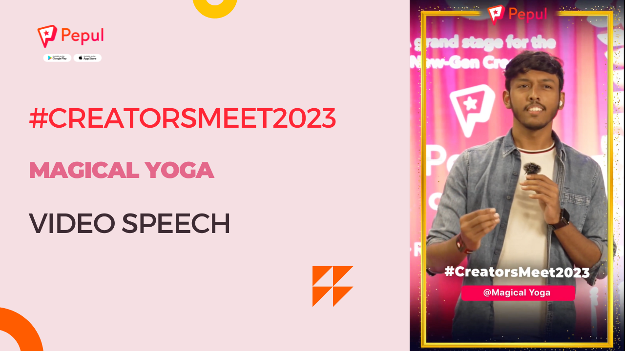 Meet Up 2023 for Social Media Content Creators, Magical Yoga Speech