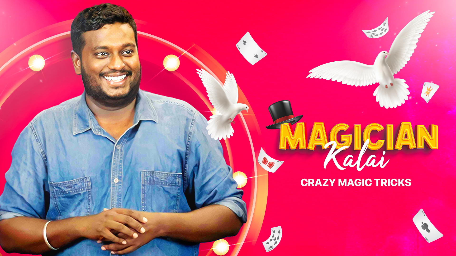 celebrity magician Kalai performs incredible rope magic tricks video