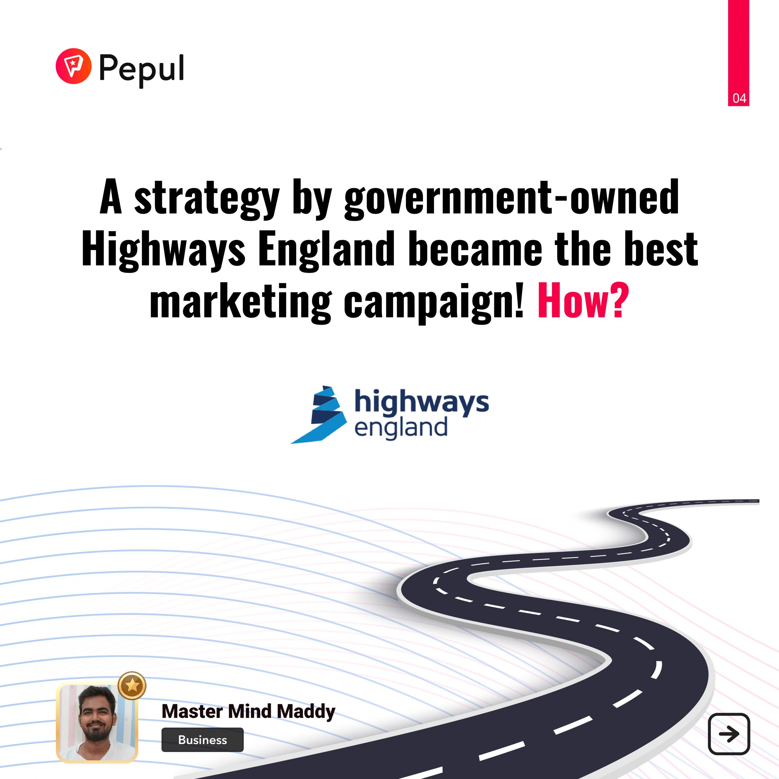 highways England marketing strategy master mind maddy