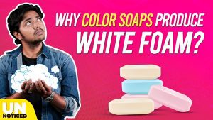 why colour soaps produce white foam
