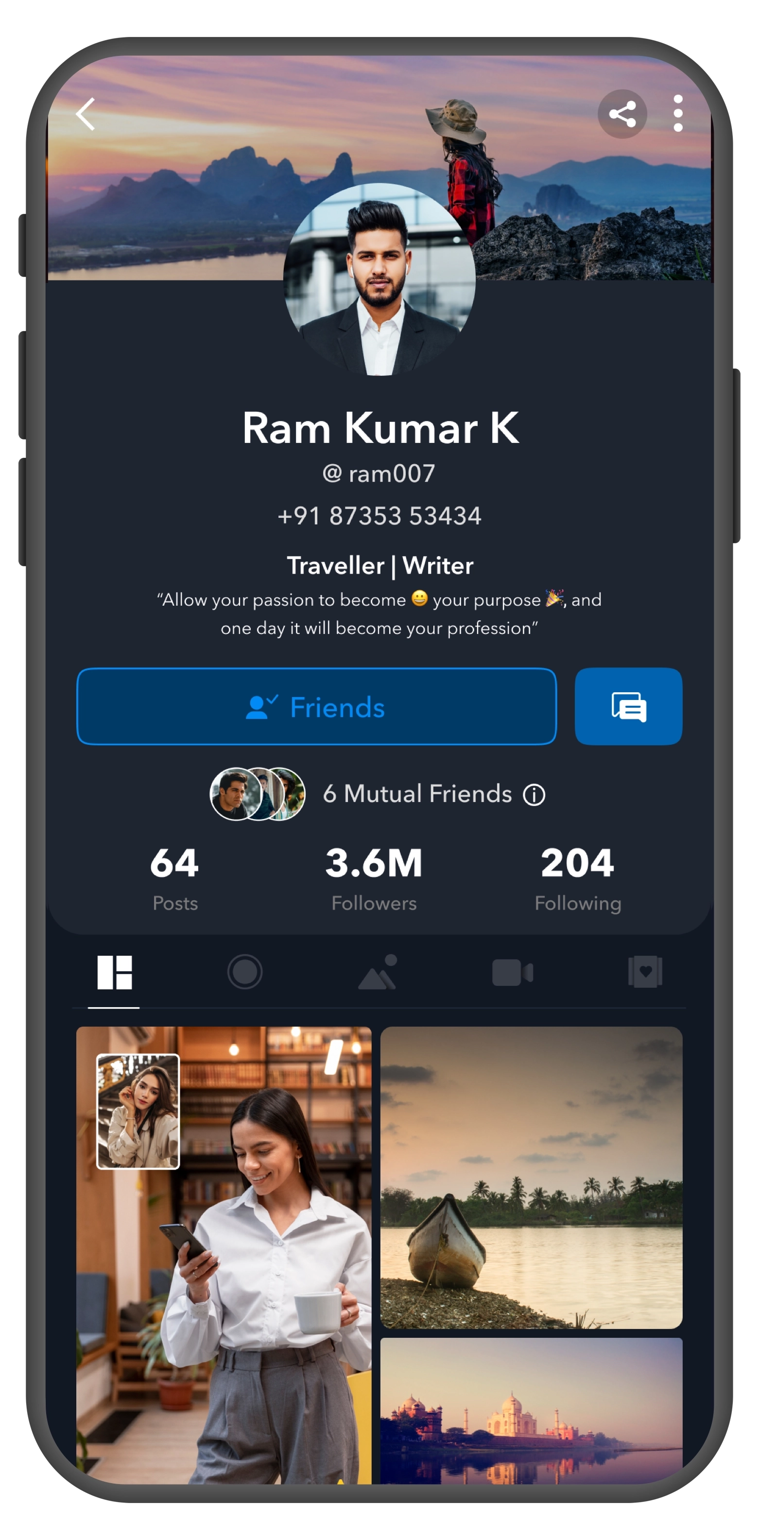 Pepul mobile app privacy settings preview